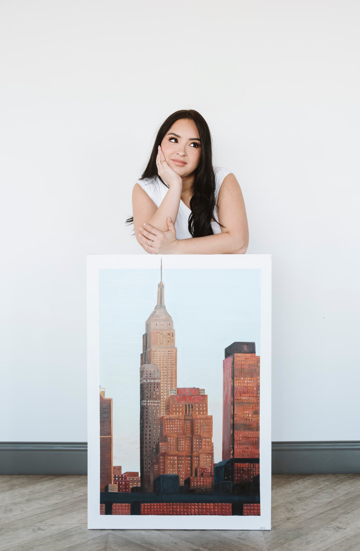 "Golden Hour in the City" Original Painting